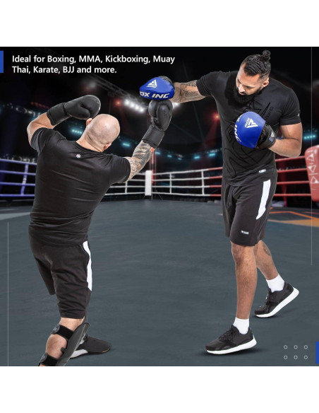 Guantes de Boxeo RDX-FPR-T1UB de Cuero Maya para MMA y Kickboxing