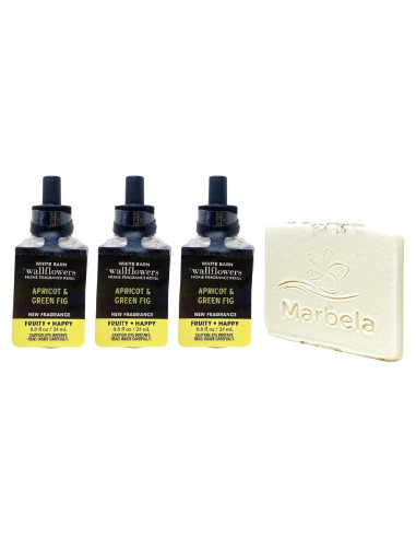 Recargas de Fragancia Albaricoque y Higo Verde Baño y Cuerpo 3x24mL