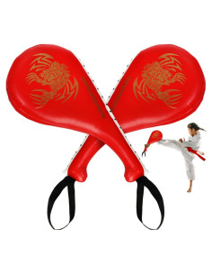 Almohadillas de Patadas Taekwondo Tlence Doble Cara 38x19cm