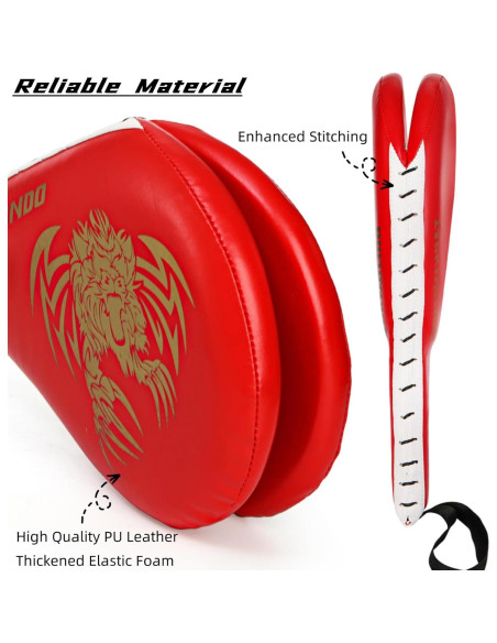 Almohadillas de Patadas Taekwondo Tlence Doble Cara 38x19cm