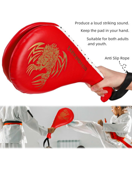 Almohadillas de Patadas Taekwondo Tlence Doble Cara 38x19cm