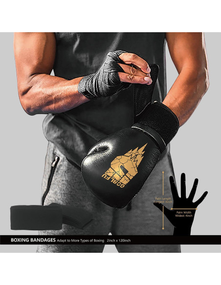 Saco de Boxeo Colgante Goblfu 121.92 cm + Guantes 10 OZ