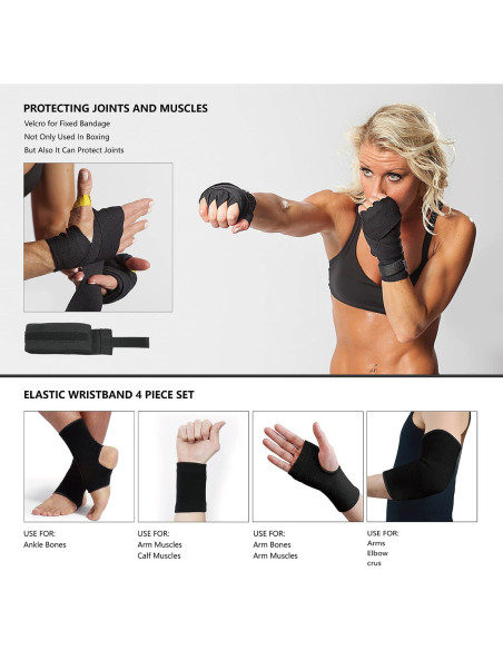 Saco de Boxeo Colgante Goblfu 121.92 cm + Guantes 10 OZ