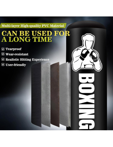 Saco de Boxeo YORWHIN 70" con Soporte y Accesorios