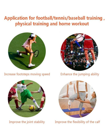 Bandas de Resistencia en Tobillos N3od3er para Entrenamiento Deportivo