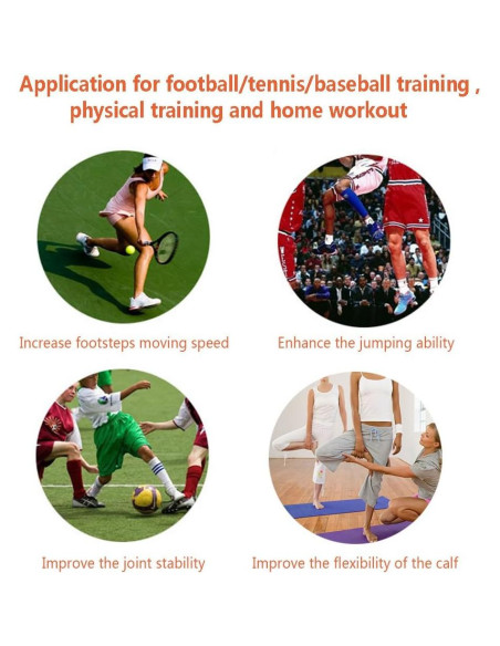 Bandas de Resistencia en Tobillos N3od3er para Entrenamiento Deportivo