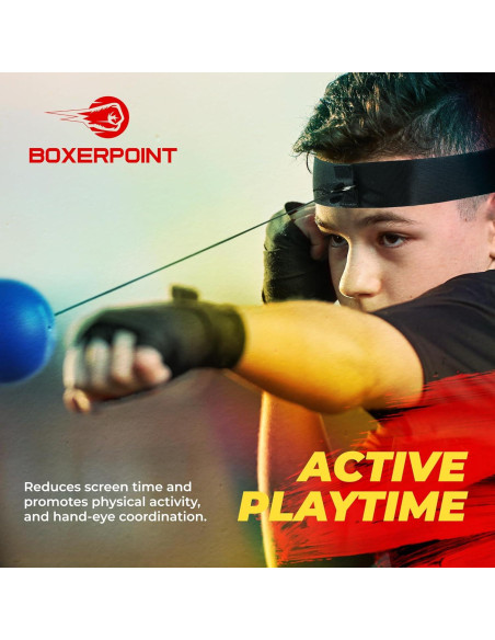 Bola de Reflexión para Boxeo Niños BOXERPOINT - Kit Completo