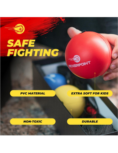 Bola de Reflexión para Boxeo Niños BOXERPOINT - Kit Completo