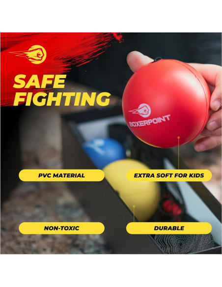 Bola de Reflexión para Boxeo Niños BOXERPOINT - Kit Completo