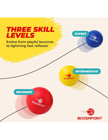 Bola de Reflexión para Boxeo Niños BOXERPOINT - Kit Completo