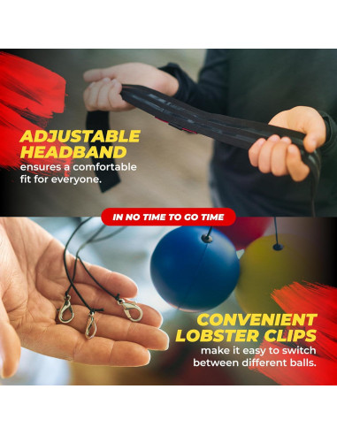 Bola de Reflexión para Boxeo Niños BOXERPOINT - Kit Completo