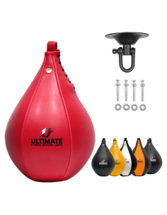 Bolsa de Velocidad Ultimate Fitness 18x25.4cm Boxeo Rojo
