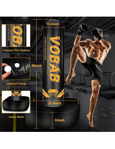 Bolsa de Boxeo Pesada SPOXING 70" Ajustable para Adultos 2