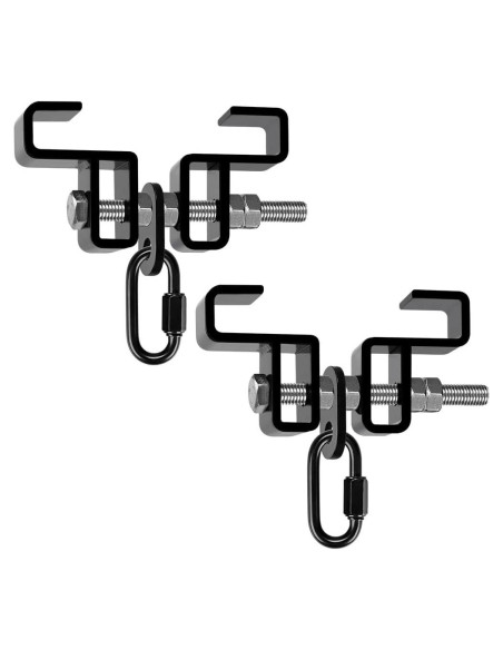 Abrazadera de Viga de Acero SELEWARE con Mosquetón 2 Paquetes