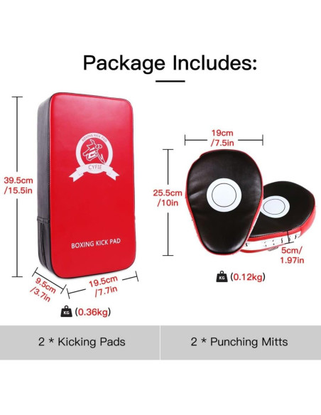 Kit de Almohadillas de Golpe SEISSO + Mitones de Boxeo