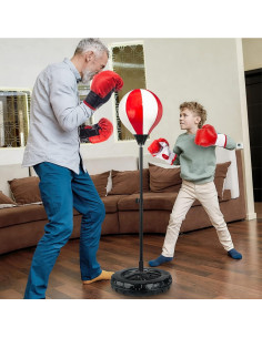 Saco de Boxeo Grande SpringFlower para Niños con Guantes 2