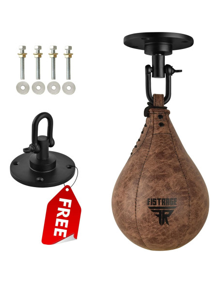 Bolsa de Velocidad FISTRAGE de Cuero para Boxeo y MMA