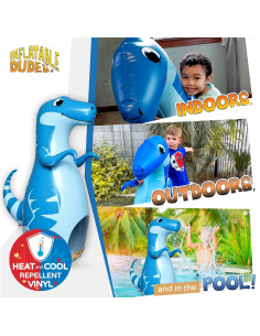 Bolsa de Boxeo Inflable Dinosaurio DUDAS INFLABLES 119 cm 2