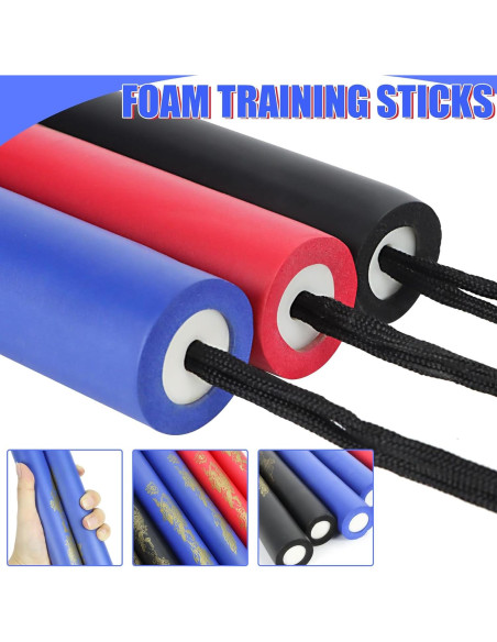 Bastones de Entrenamiento Wpxmer de Goma Espuma - 6 Piezas