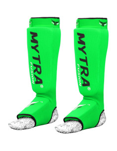 Protector de Espinillas Mytra Fusion S/M Verde Kick Boxing 2
