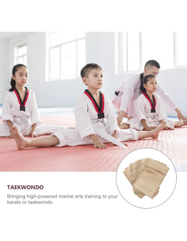 10 Tablas de Rompimiento de Madera SENTOP para Karate y Taekwondo