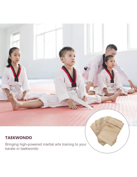 10 Tablas de Rompimiento de Madera SENTOP para Karate y Taekwondo