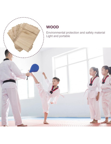 10 Tablas de Rompimiento de Madera SENTOP para Karate y Taekwondo