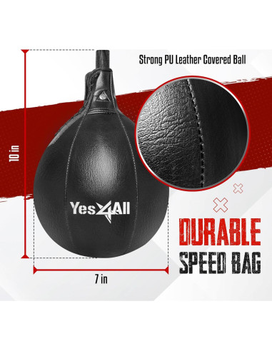 Plataforma de Bolsa de Velocidad Ajustable Yes4All 24" Boxeo