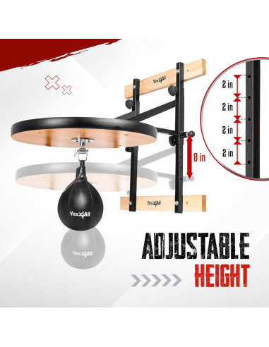 Plataforma de Bolsa de Velocidad Ajustable Yes4All 24" Boxeo