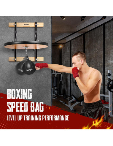 Plataforma de Bolsa de Velocidad Ajustable Yes4All 24" Boxeo