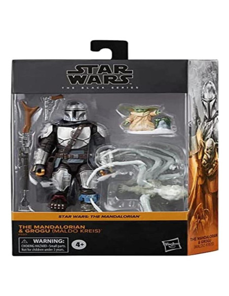 Figuras Star Wars Black Series Mandaloriano y Grogu 15.24 cm