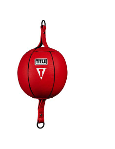 Saco Doble Fin Title Boxing 20.8 cm Cuero Rojo