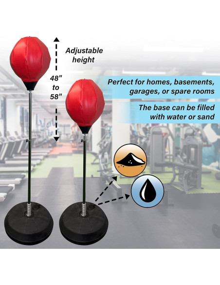 Saco de Boxeo Independiente Iron Fit con Guantes y Bomba 121-147 cm