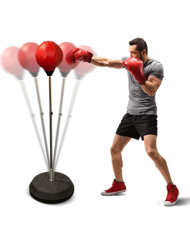 Saco de Boxeo Independiente Iron Fit con Guantes y Bomba 121-147 cm