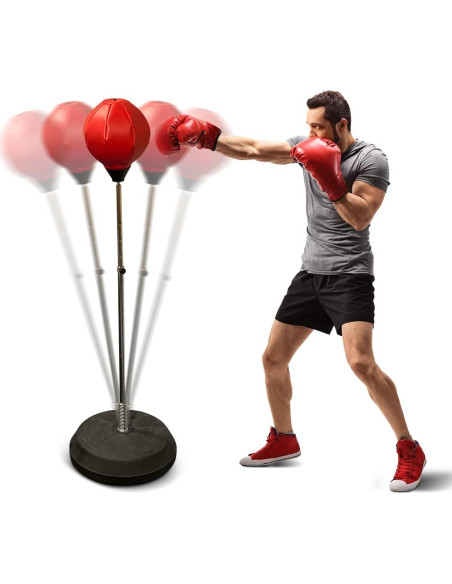 Saco de Boxeo Independiente Iron Fit con Guantes y Bomba 121-147 cm