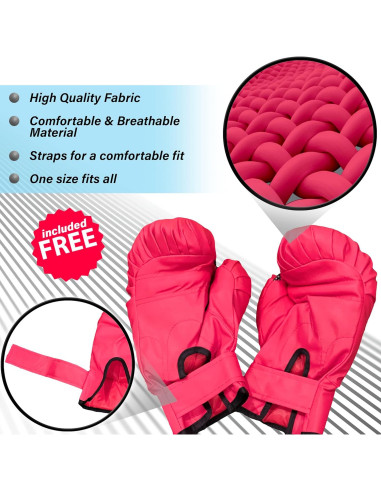 Saco de Boxeo Independiente Iron Fit con Guantes y Bomba 121-147 cm