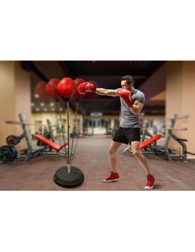 Saco de Boxeo Independiente Iron Fit con Guantes y Bomba 121-147 cm