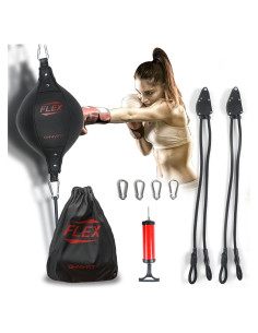 Bolsa de Boxeo Doble Flex OHMYFIT Ajustable 33x41cm