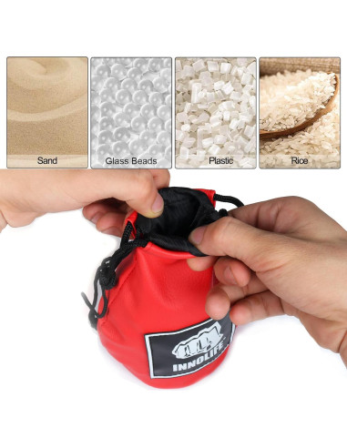 Bolsa de Esquiva de Boxeo INNOLIFE de Piel PU Roja 1.13 kg