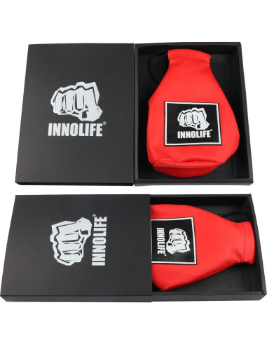 Bolsa de Esquiva de Boxeo INNOLIFE de Piel PU Roja 1.13 kg