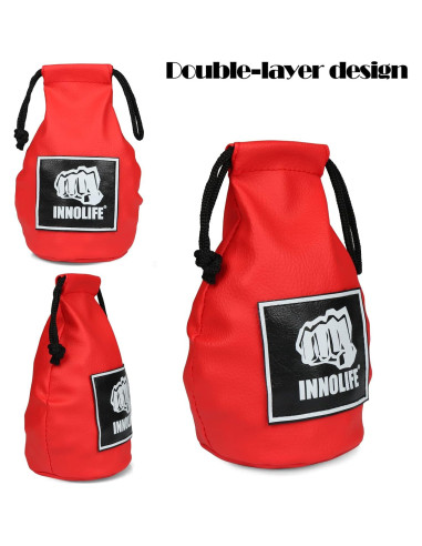 Bolsa de Esquiva de Boxeo INNOLIFE de Piel PU Roja 1.13 kg