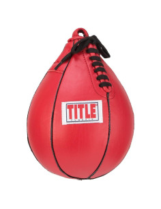 Speed Bag Título Boxing Rojo 15.24x22.86 cm para MMA