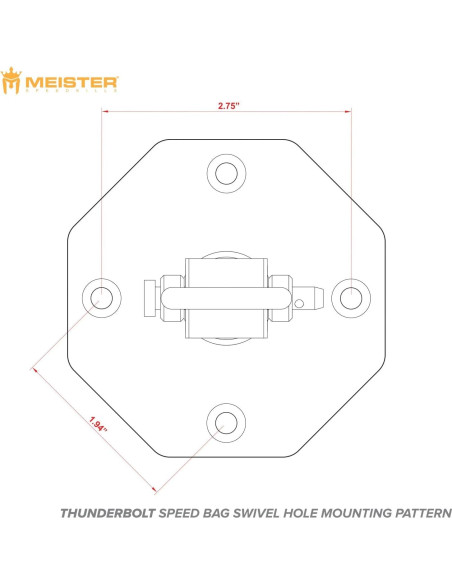 Soporte para Bolsa de Velocidad Meister Thunderbolt Acero Inoxidable