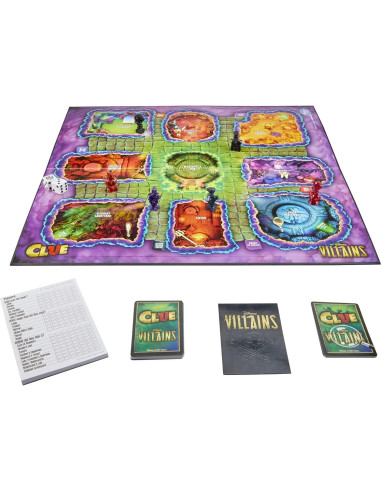 Juego de Mesa Clue Villanos de Disney Hasbro 2-6 Jugadores