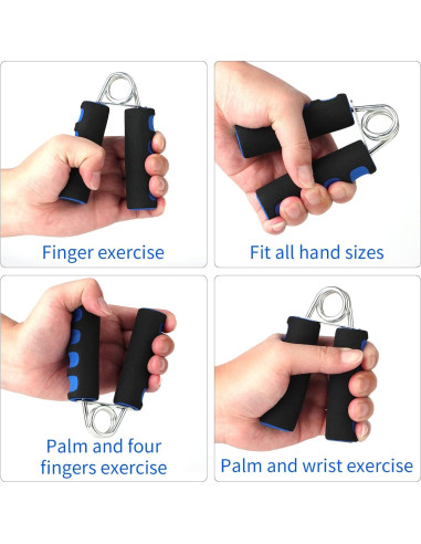 Agarraderas de Fuerza erduoduo - Paquete de 2, Espuma Suave