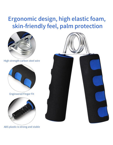 Agarraderas de Fuerza erduoduo - Paquete de 2, Espuma Suave