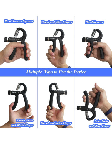 Entrenador de Fuerza de Mano Duomspiace 11-132 lbs Ajustable