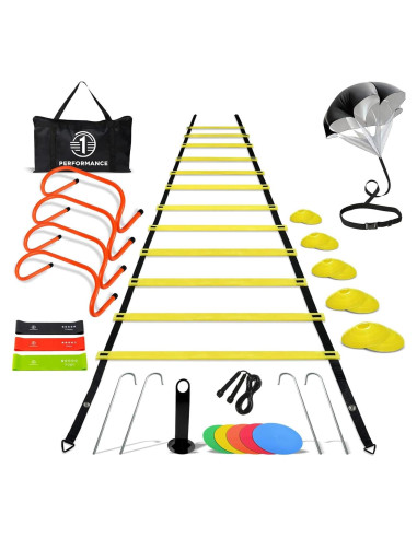 Kit de Entrenamiento de Agilidad 1PERFORMANCE ATE01 - Escalera, Vallas y Conos