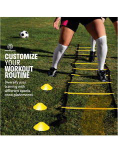 Kit de Entrenamiento de Agilidad 1PERFORMANCE ATE01 - Escalera, Vallas y Conos 2