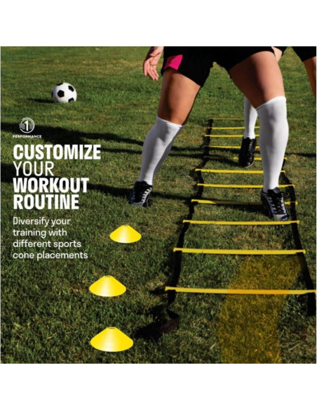 Kit de Entrenamiento de Agilidad 1PERFORMANCE ATE01 - Escalera, Vallas y Conos
